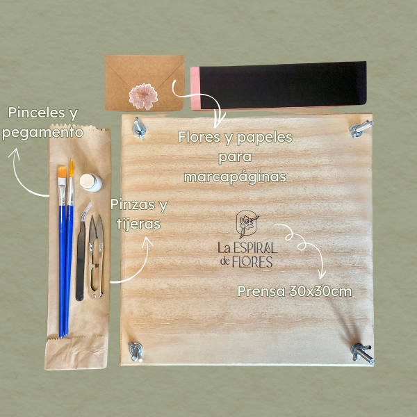 Kit Prensa Floral | Materiales esenciales para prensar flores - Imagen 3